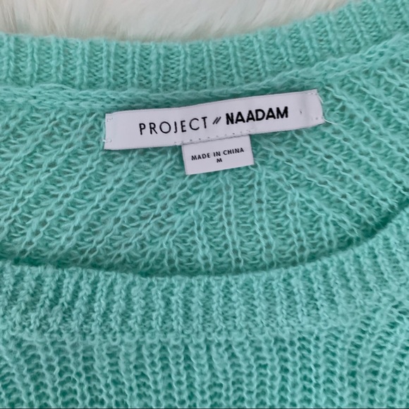 Turquoise Bell Sleeve Sweater NWOT - Picture 3 of 7